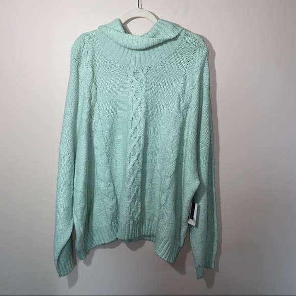 bp Sweaters - BP Mint Green Turtleneck Sweater  Size 3X- New
